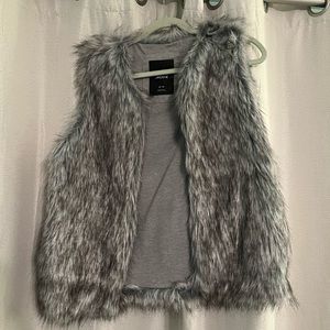 Faux fur vest